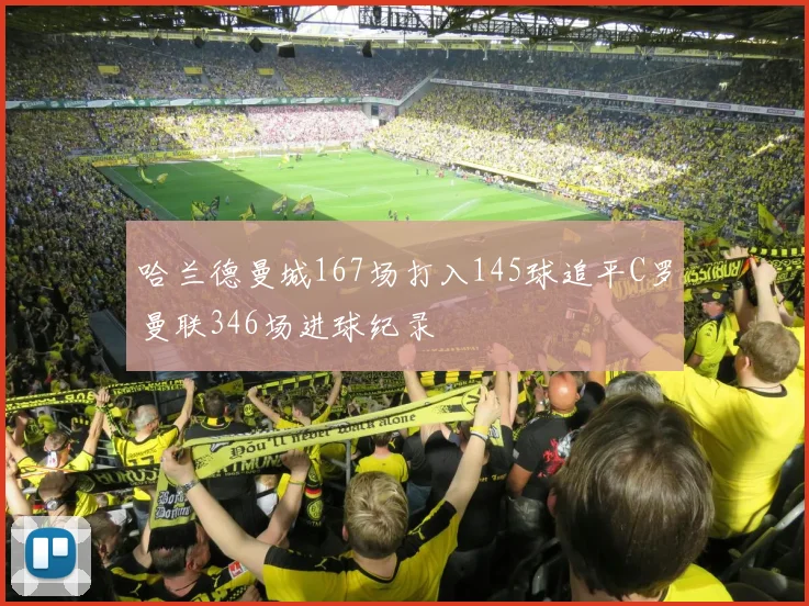 哈兰德曼城167场打入145球追平C罗曼联346场进球纪录